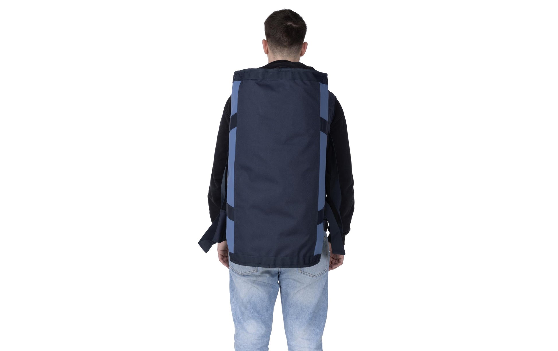 KOOR Sporttasche – 70 l, aus rPET, blau, 38,5 × 38,5 × 73 cm