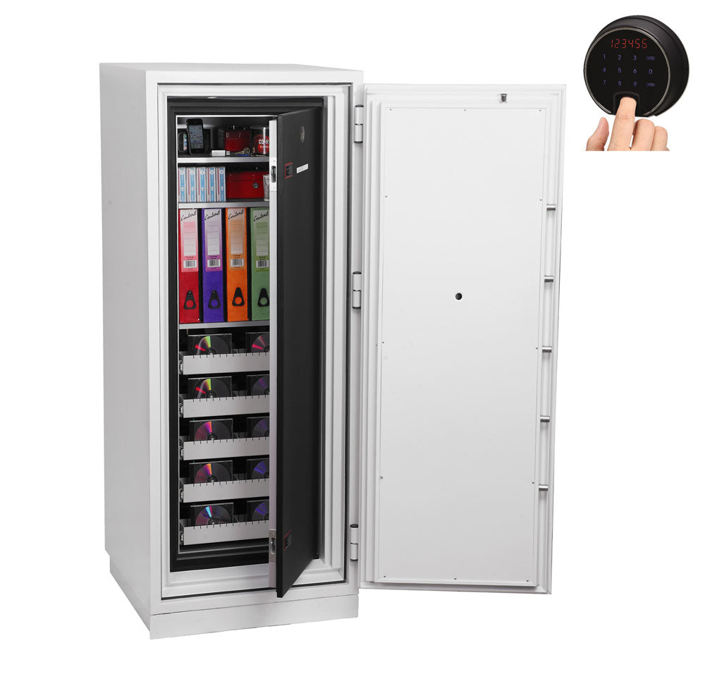 Phoenix Safe Co. Phoenix Tresor DATA COMMANDER DS4622F – Fingerabdruck – 228 l – Feuerschutz 120 min – Weiss