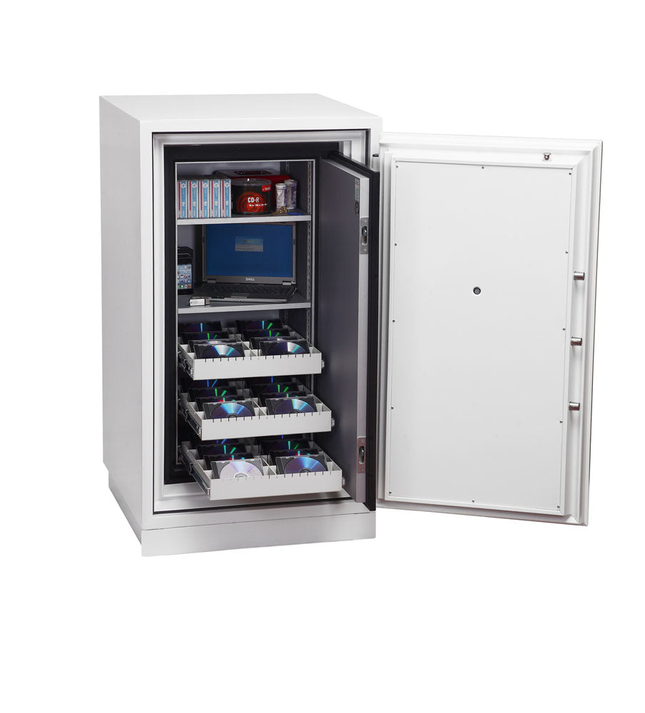 Phoenix Safe Co. Phoenix Tresor DATA COMMANDER DS4621F – Fingerabdruck – 143 l – Feuerschutz 120 min – Weiss