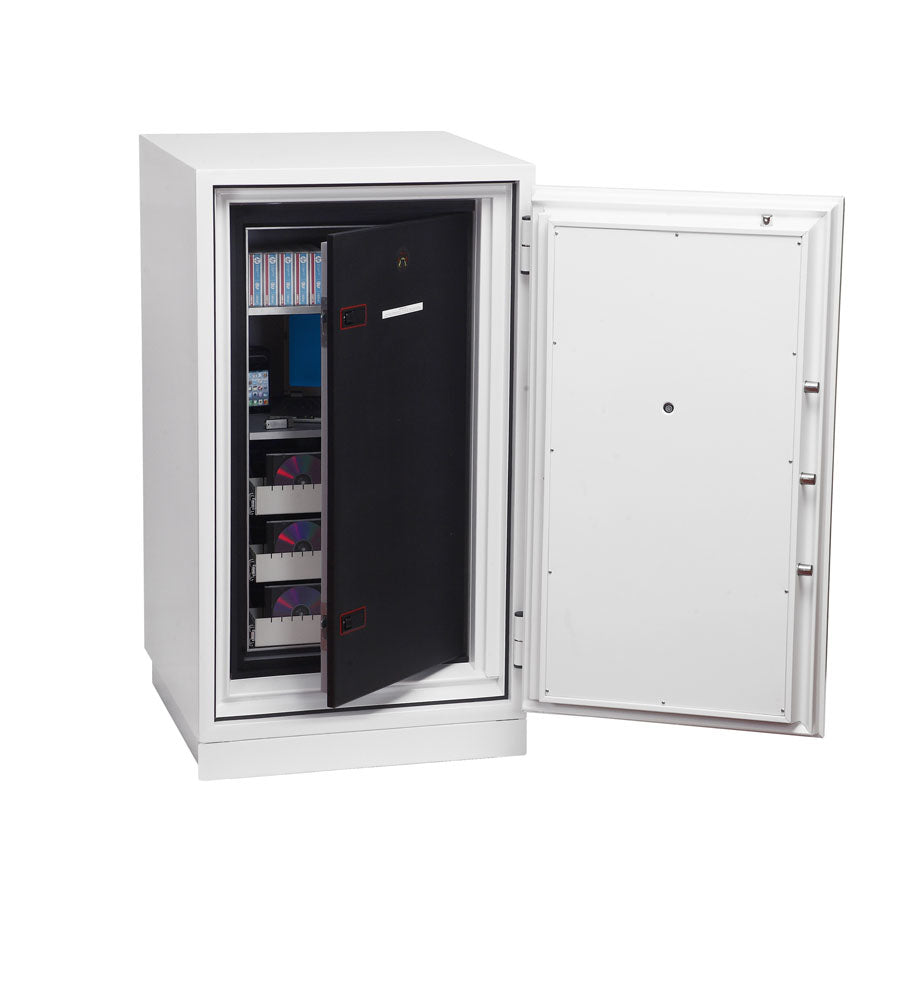 Phoenix Safe Co. Phoenix Tresor DATA COMMANDER DS4621F – Fingerabdruck – 143 l – Feuerschutz 120 min – Weiss
