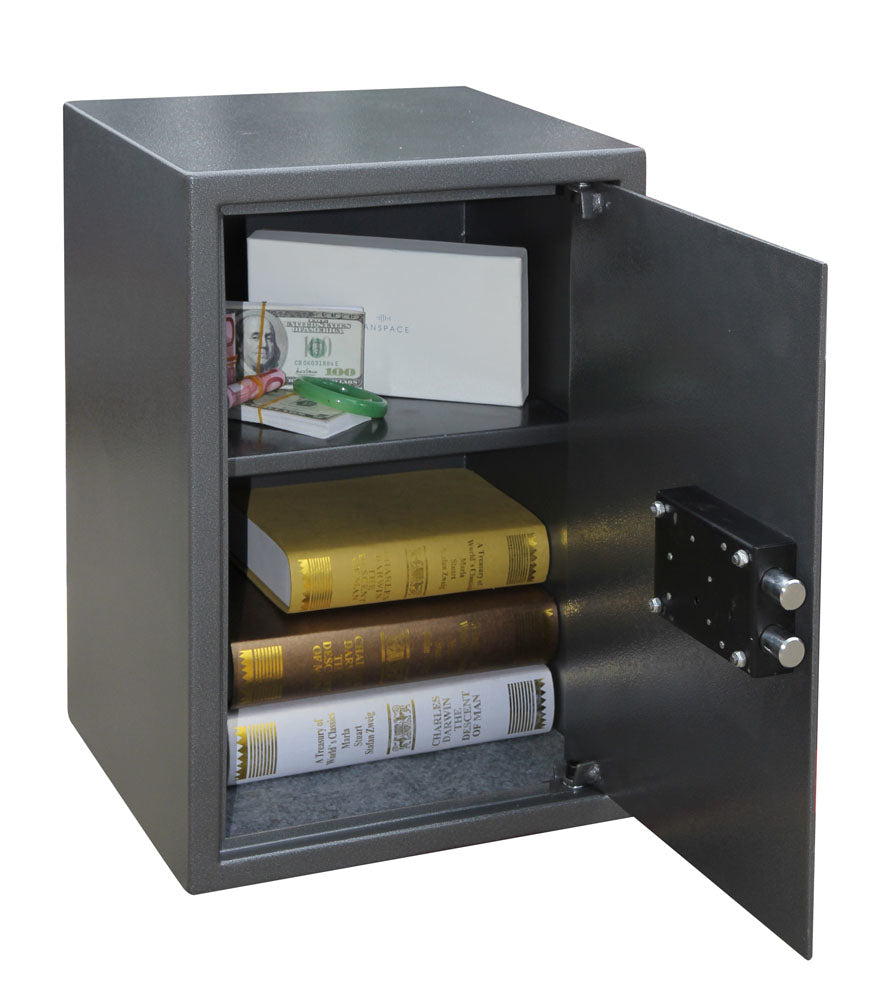 Phoenix Safe Co. Phoenix Möbeltresor VELA HOME / OFFICE SS0804K – Schlüsselschloss – 49 l – Boden-/Wandmontage – Graphit