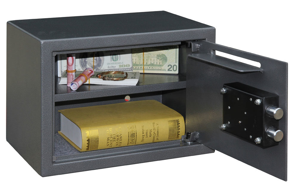 Phoenix Safe Co. Phoenix Möbeltresor SS0802KD – Schlüsselschloss – 17 l – Boden-/Wandmontage – Graphitgrau