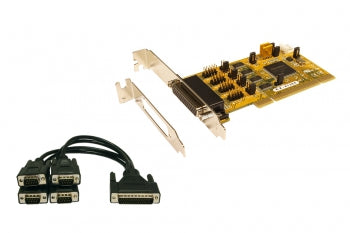 EXSYS EX-41384 – PCI Seriell-Karte – 4×RS-232, PCI, +5V/+12V (Pin 9), Low Profile