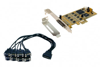 EXSYS EX-45368 – PCIe Seriell-Karte – 8×RS‑232/422/485