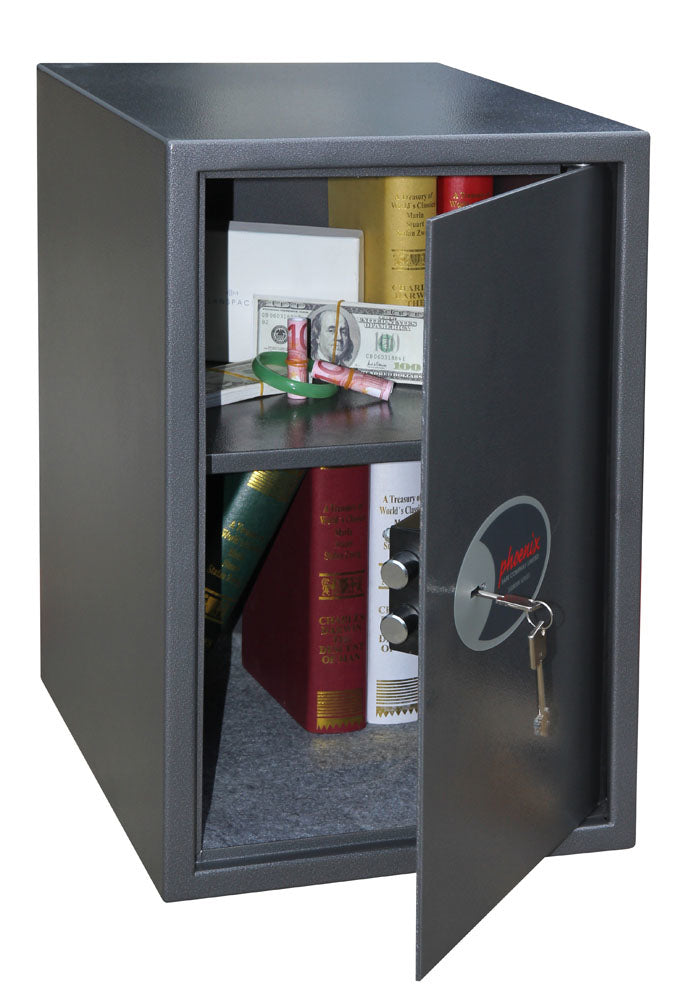 Phoenix Safe Co. Phoenix Tresor Vela SS0805K – Schlüsselschloss – 88 l – Einbruchschutz – Boden-/Wandmontage – Graphit