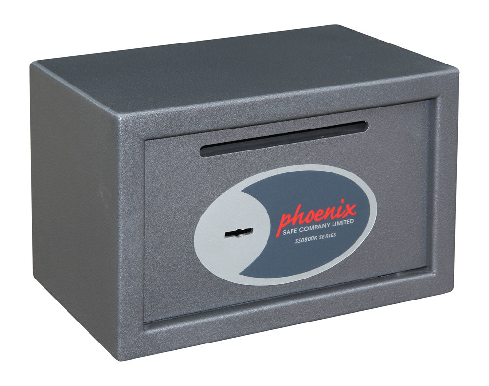 Phoenix Safe Co. Phoenix Tresor VELA SS0801KD – Schlüsselschloss – 10 l – Boden-/Wandmontage – Graphit