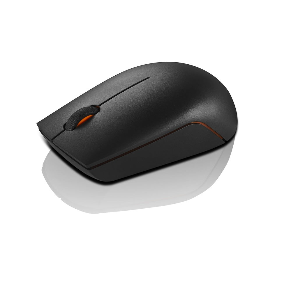 Lenovo 300 Wireless Kompakte Maus A – Maus – Kabellos (2,4 GHz), Beidhändig, Schwarz