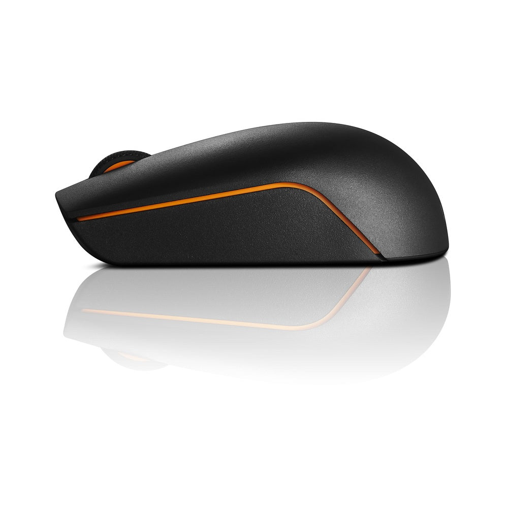 Lenovo 300 Wireless Kompakte Maus A – Maus – Kabellos (2,4 GHz), Beidhändig, Schwarz