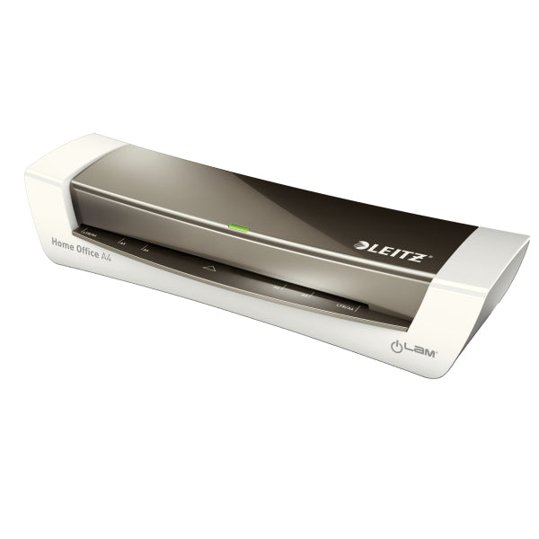 Leitz iLAM Home Office WOW Laminiergerät A4 – 2-Rollen, 80–125 µm, 2 Min. Aufheizzeit, 310 mm/min, Silber