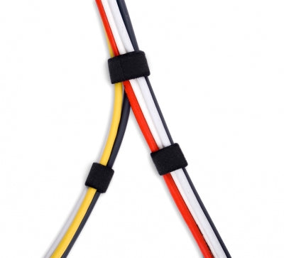 Label-the-cable Klett-Kabelbinder – 16 mm × 25 m – Schwarz – Velour, Wiederverwendbar