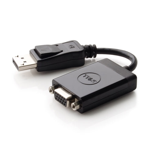 DELL DisplayPort zu VGA Adapter – 1920 × 1200, DisplayPort 1.1a – für Dell-Modelle (Auswahl) – Schwarz