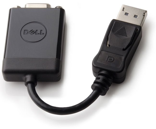 DELL DisplayPort zu VGA Adapter – 1920 × 1200, DisplayPort 1.1a – für Dell-Modelle (Auswahl) – Schwarz