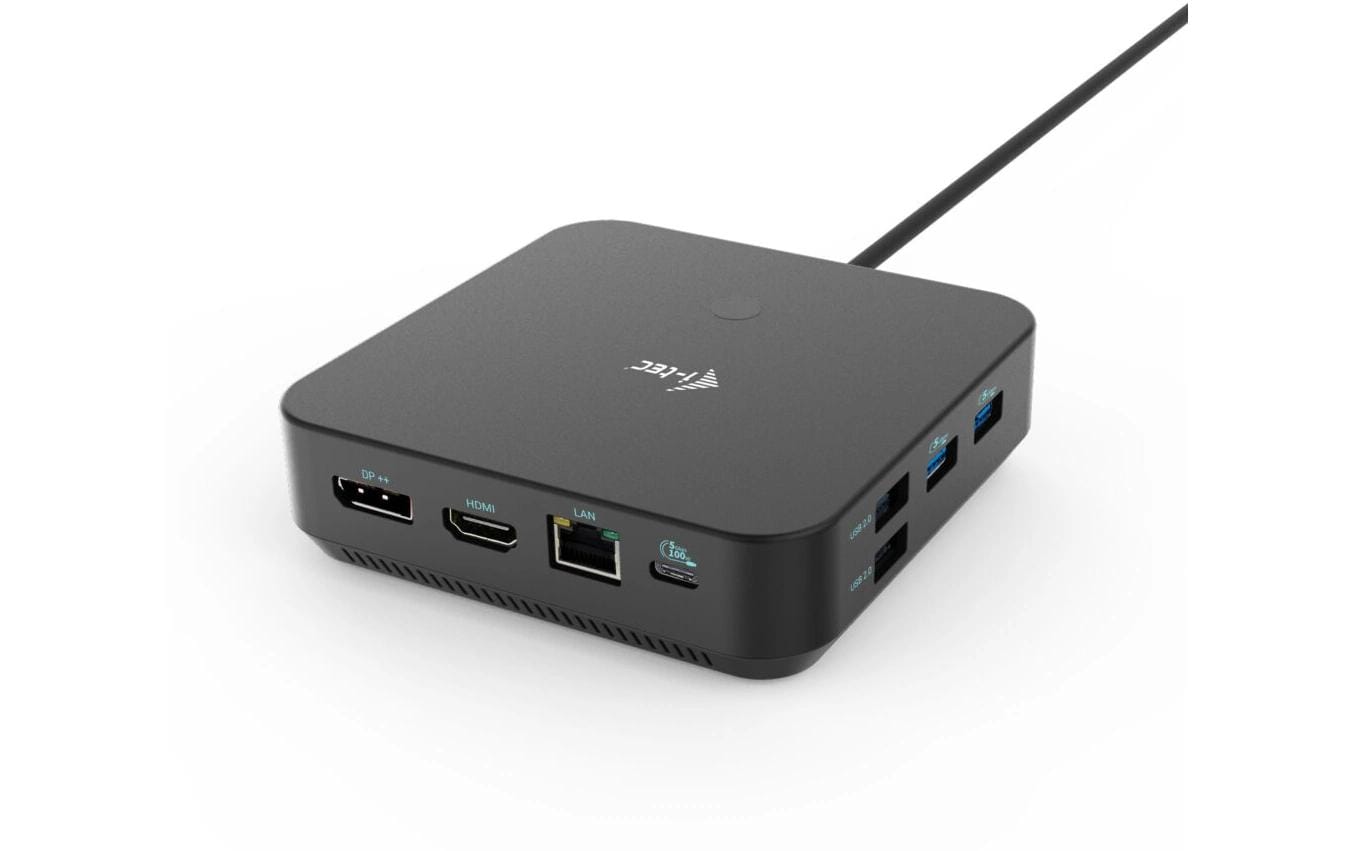 i-tec Dockingstation – USB-C, 2× DP, 1× HDMI, 5× USB-A, 2× USB-C, 100 W PD, GbE, 3,5 mm Audio