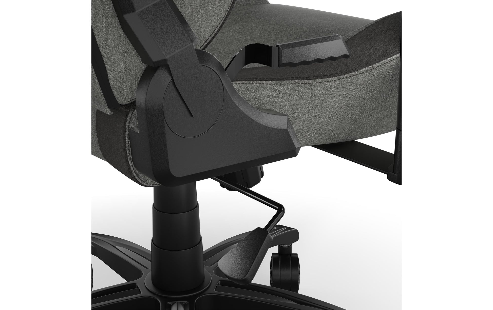 Corsair Gamingstuhl T3 Rush 2023 – Sitzhöhe 48–58 cm, 120 kg, Anthrazit/Grau