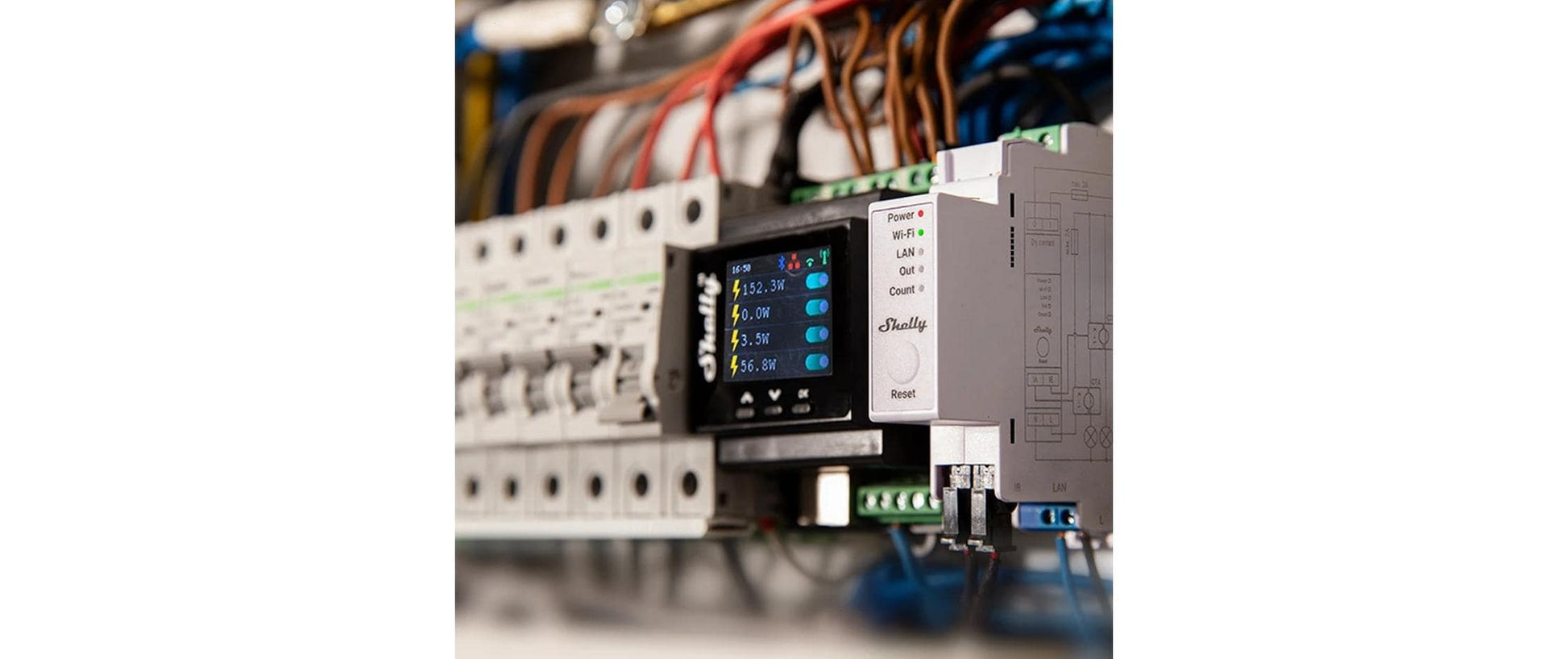 Shelly Pro EM – Stromüberwachungssystem, WLAN, bis 50 A