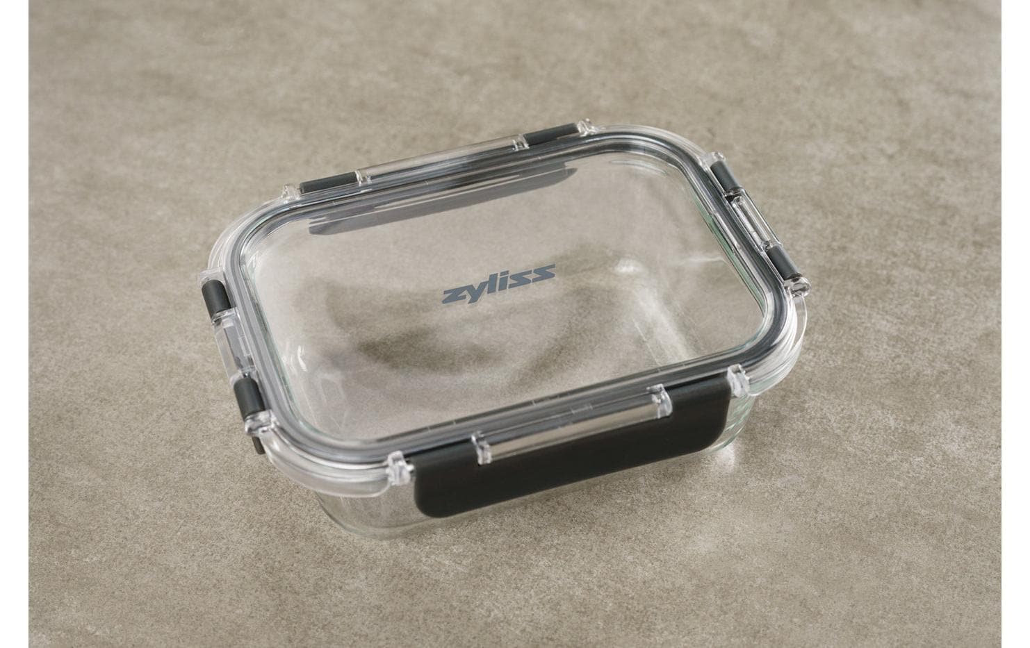 Zyliss Vorratsdose 370 ml, 640 ml, 1,05 l, 1,52 l, 4-teilig, Tritan/Polypropylen (PP), transparent/schwarz
