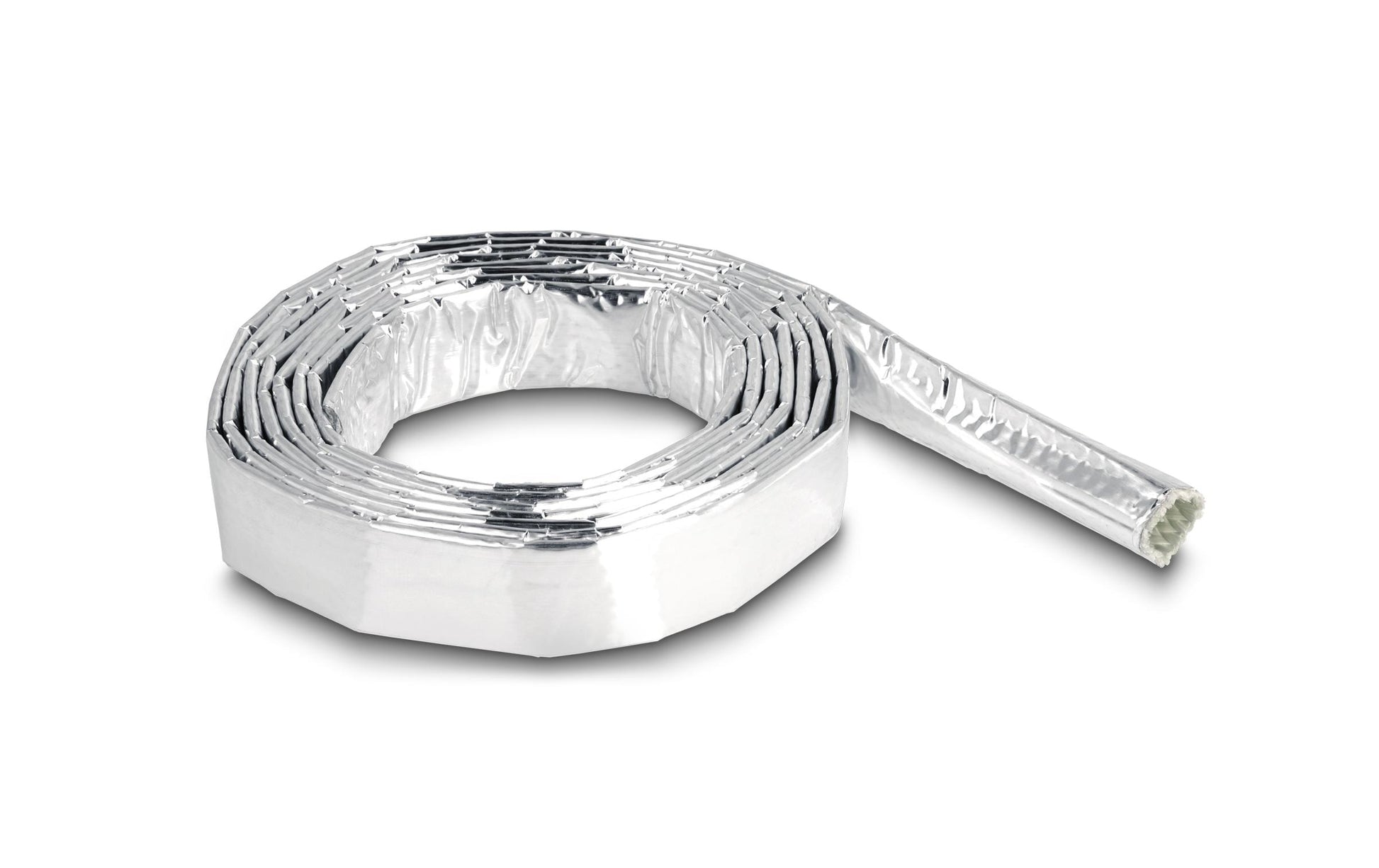 DeLOCK Kabelschlauch, Ø 10 mm × 2 m, reflektierend, Aluminium – Silber