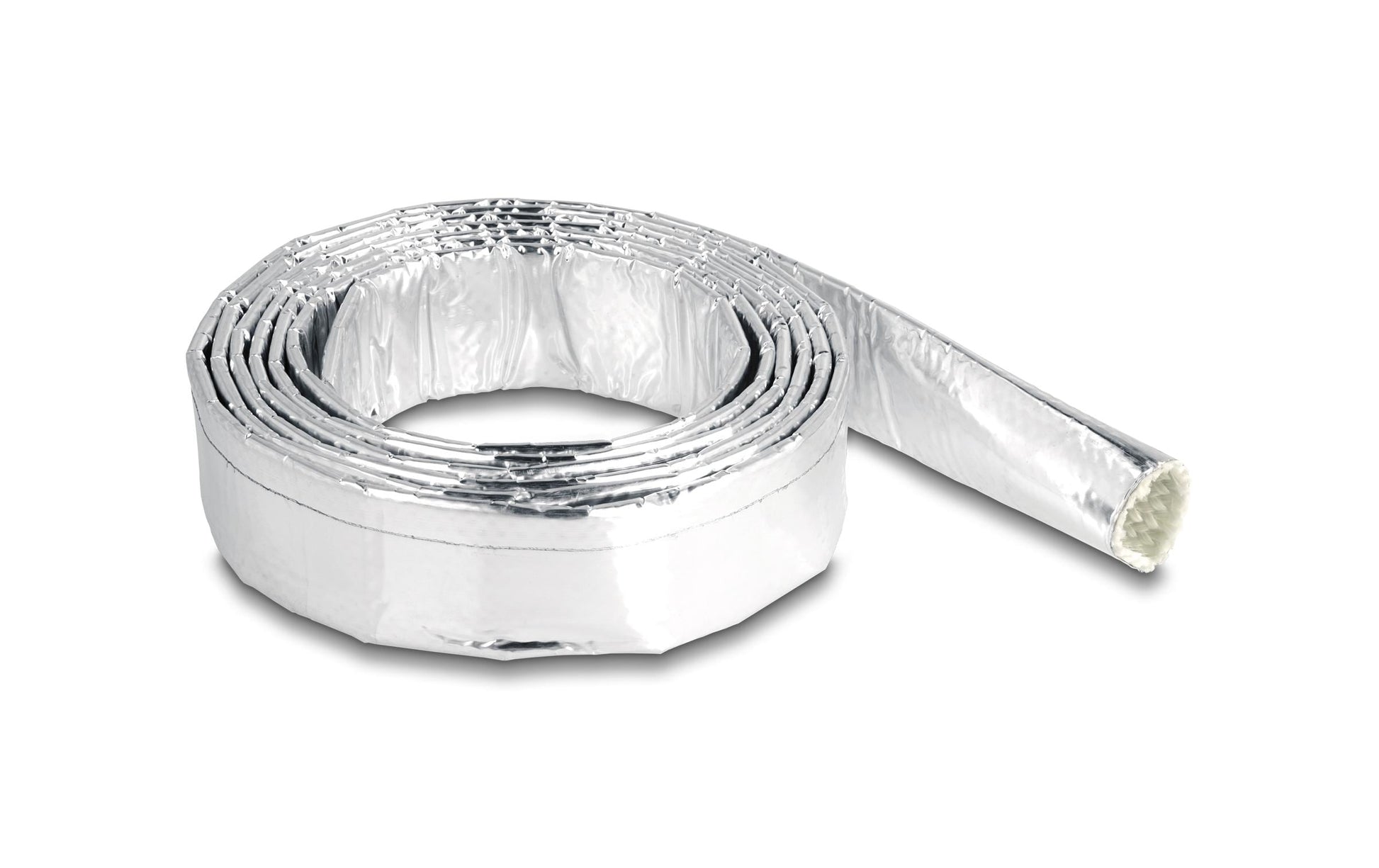 DeLOCK Kabelschlauch, Ø 16 mm × 2 m, Glasfaser, reflektierend – Silber