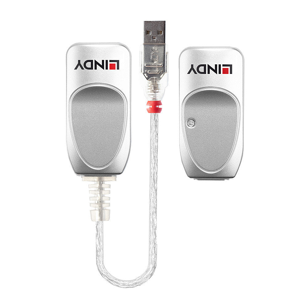 Lindy 42805 USB-Extender – USB zu Cat.5, bis 50 m, USB 1.1, DC-Stecker, Grau