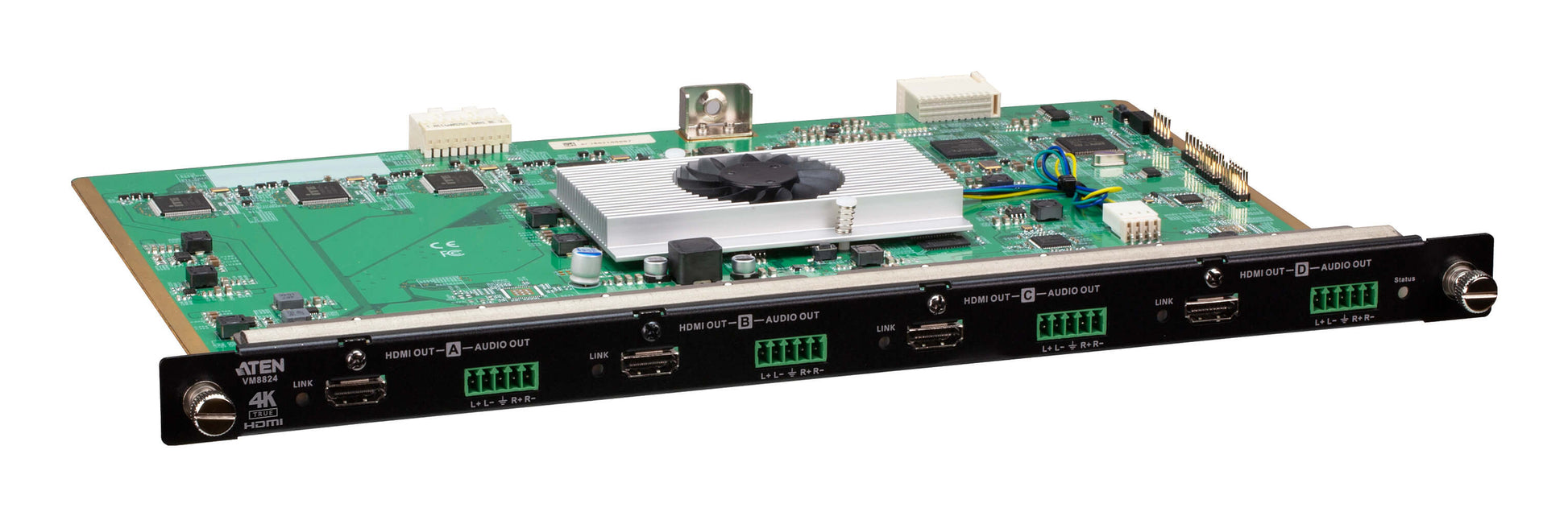 ATEN VM8824 – HDMI-Ausgabekarte, 4× HDMI Out, 4K@60 Hz, Skalierer, für VM3250/VM0404HB/VM0808HB