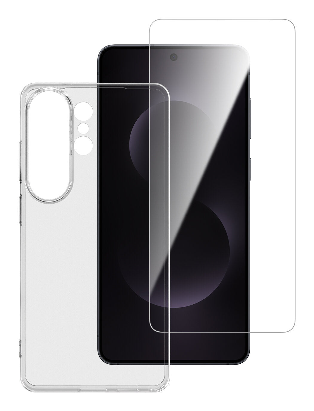 4smarts 360° Schutz Set Backcover – für Samsung Galaxy S26 Ultra, Transparent, Displayschutz