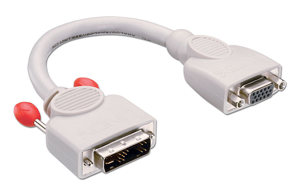 Lindy DVI-I (Stecker) auf VGA (Buchse) Adapter