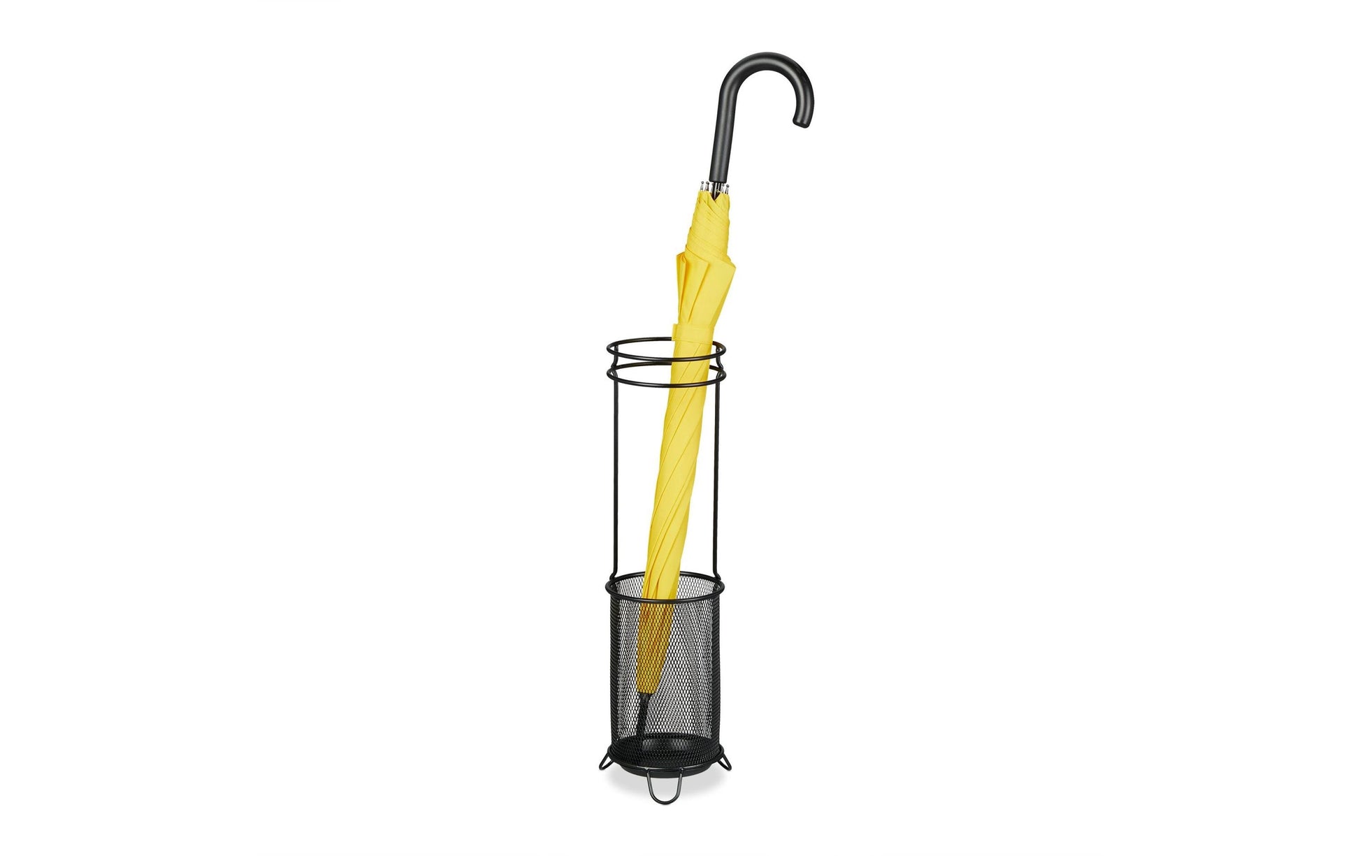 Relaxdays Schirmständer – Stahl, Schwarz, Ø 16 × 52,5 cm