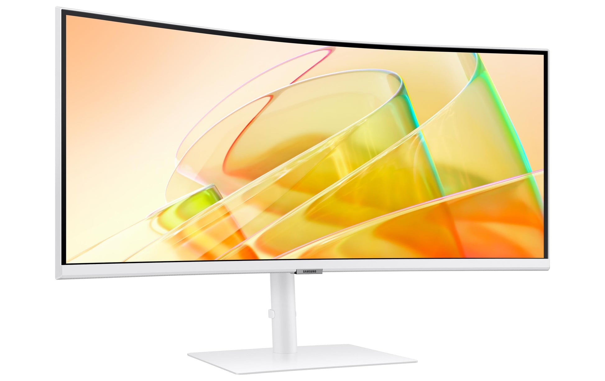 Samsung Curved 34 – Monitor, 34", Daisy Chain, USB-Hub, KVM, Integrierte Lautsprecher, VESA 100 × 100, Weiss