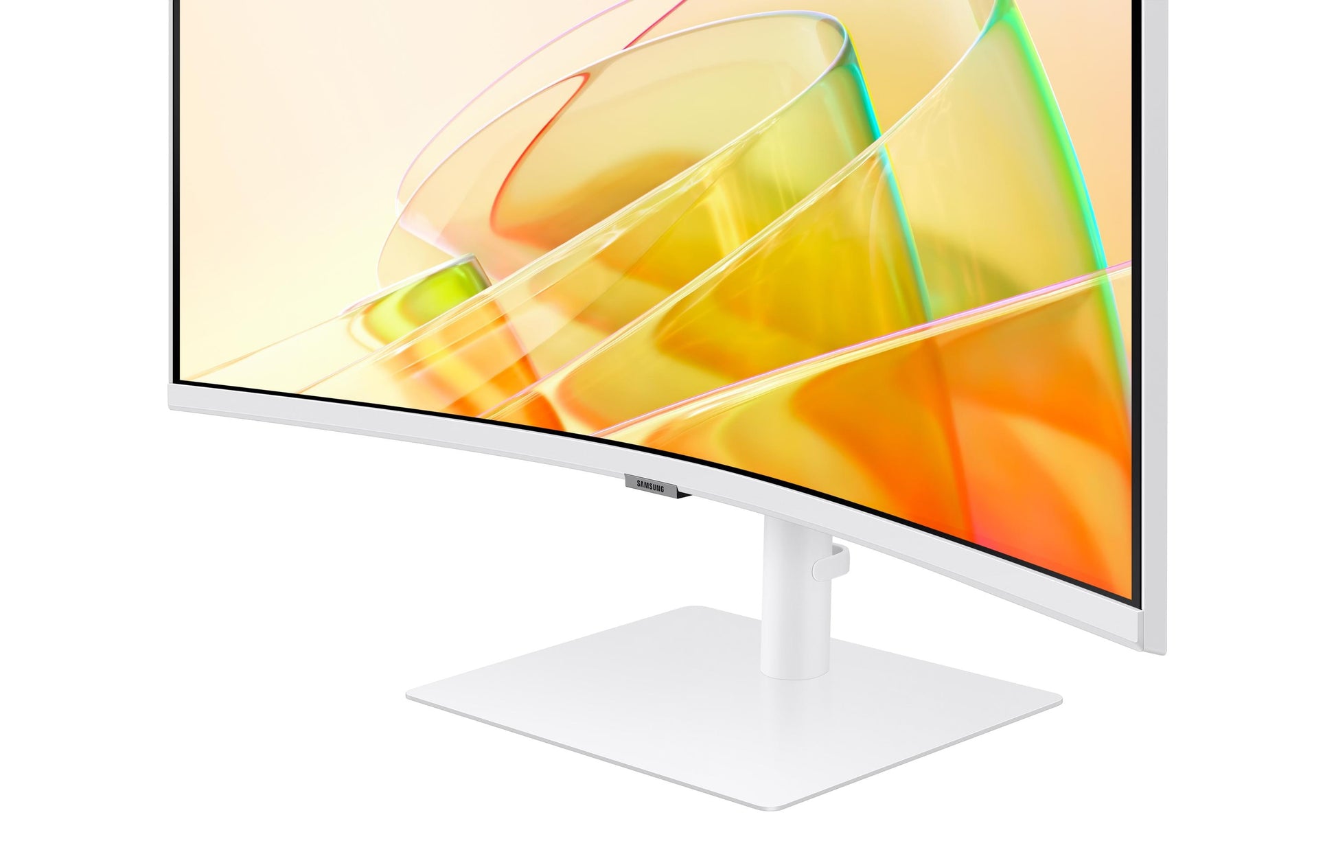 Samsung Curved 34 – Monitor, 34", Daisy Chain, USB-Hub, KVM, Integrierte Lautsprecher, VESA 100 × 100, Weiss