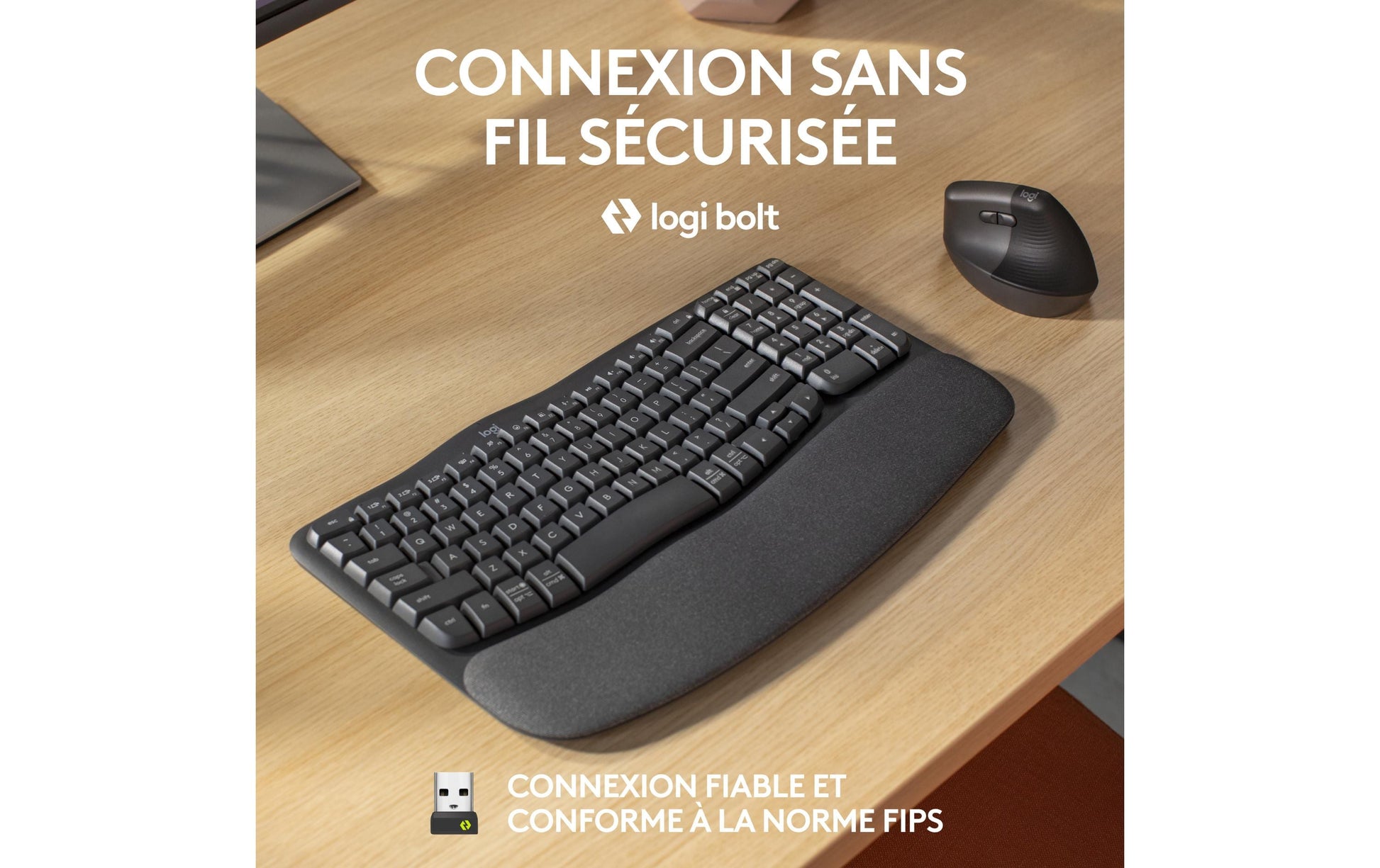 Logitech Wave Keys für Business CENTRAL-419 – Tastatur, kabellos (Bluetooth/2,4 GHz), CH-Layout (DE-CH)