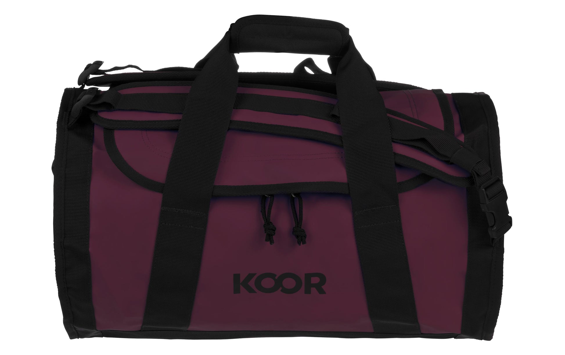 KOOR Sporttasche Sooma – 30 l, aus rPET, dunkelrot, 30,5 × 40 × 50 cm