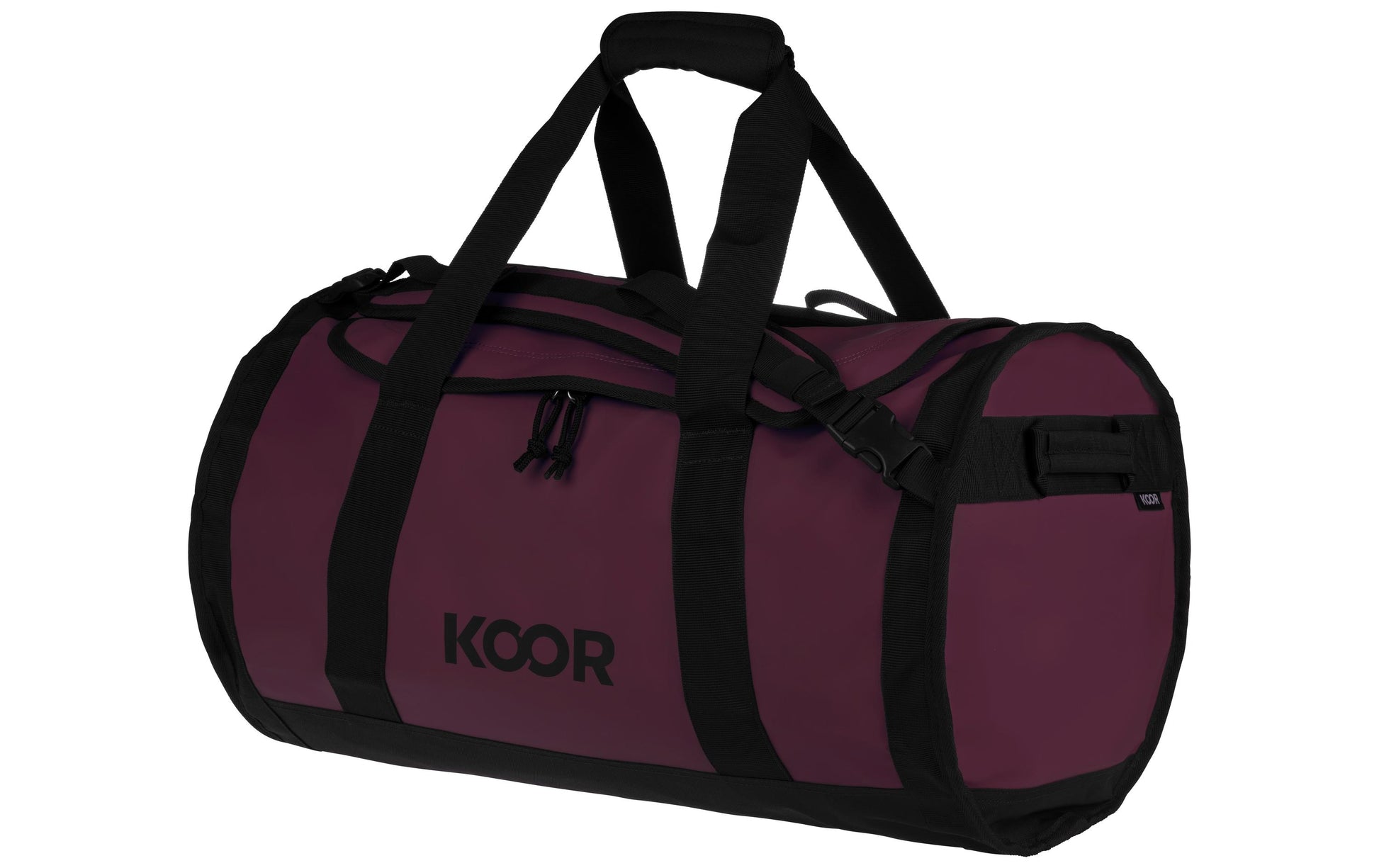 KOOR Sporttasche – 50 l, aus rPET, dunkelrot, 37 × 40,5 × 60,5 cm