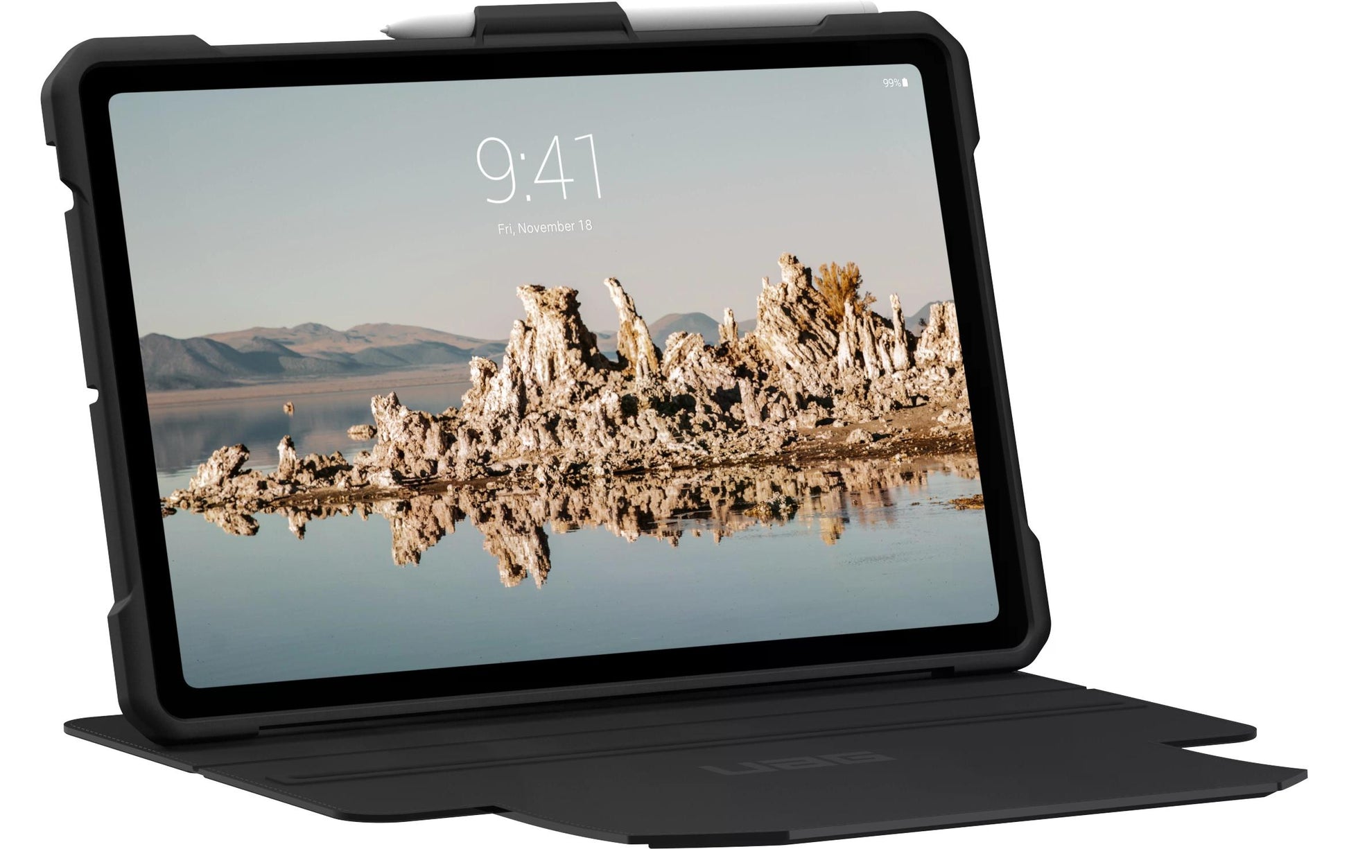 Urban Armor Gear UAG Metropolis SE Tablet-Hülle für Galaxy Tab S9 FE 10,9" – MIL-STD-810G, Stifthalter – Schwarz