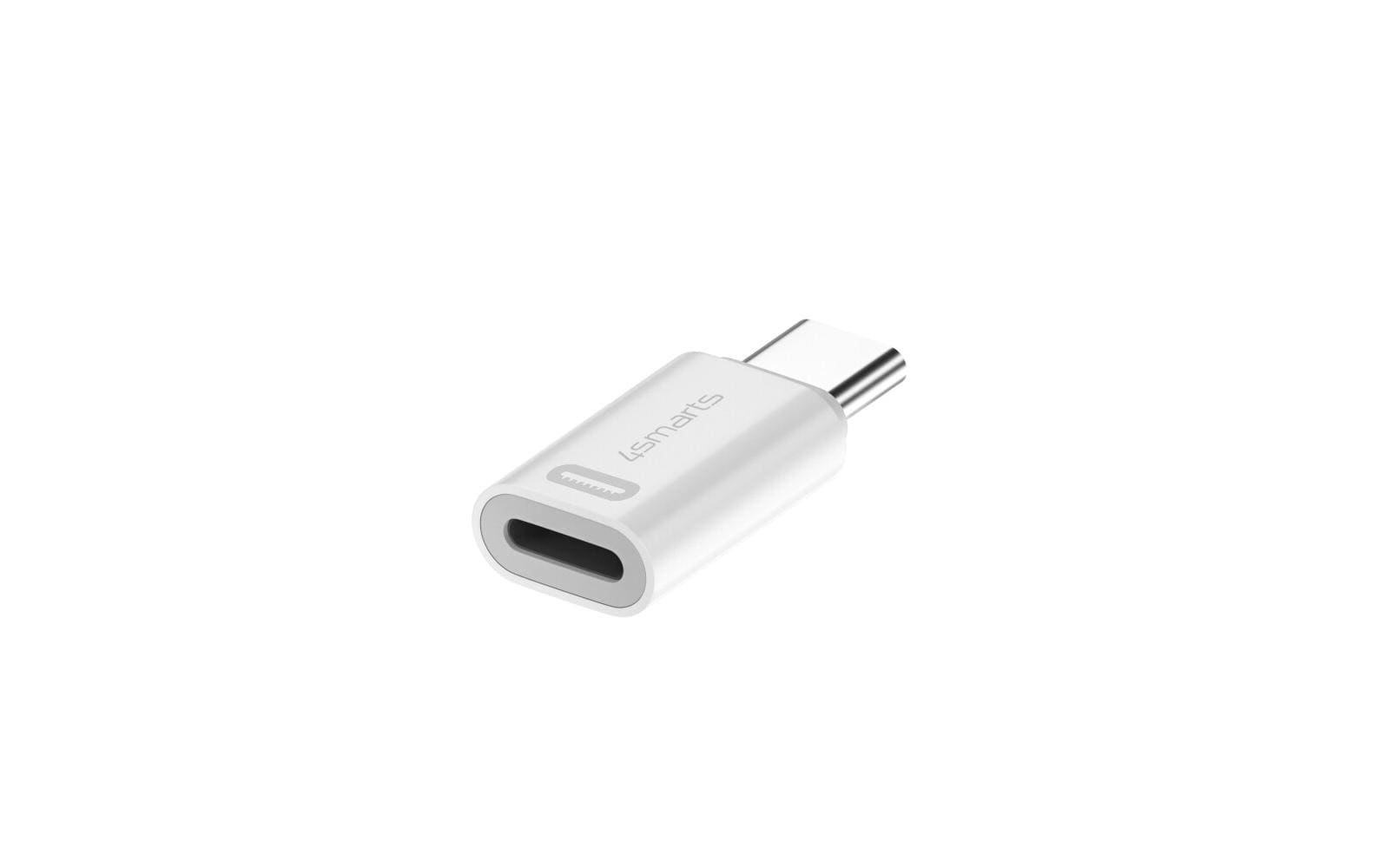 4smarts 540711 Adapter Lightning zu USB-C – USB 2.0 (480 Mbit/s), PD 27 W, 2er Set, Weiss
