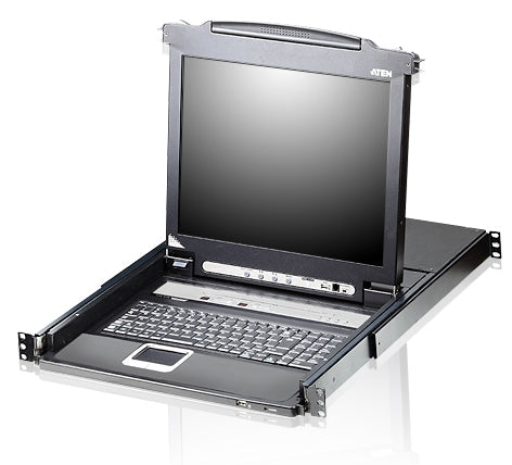 ATEN CL5716M – 16-Port VGA Rack-LCD-Konsole 17" – 1280 × 1024/75 Hz, USB/PS/2 – 1U
