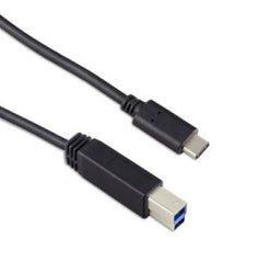Targus USB-C auf USB-B Kabel – USB 3.2 Gen 2 (10 Gbit/s) – 1 m – Schwarz