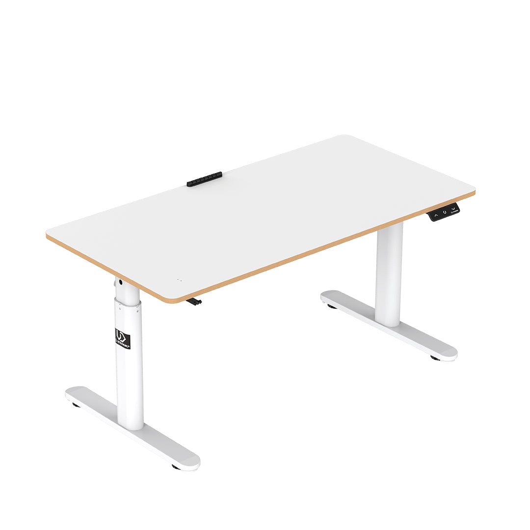 Ultradesk Pulsar Gaming-Tisch – 120 × 60 cm, höhenverstellbar, weiss, Stahl