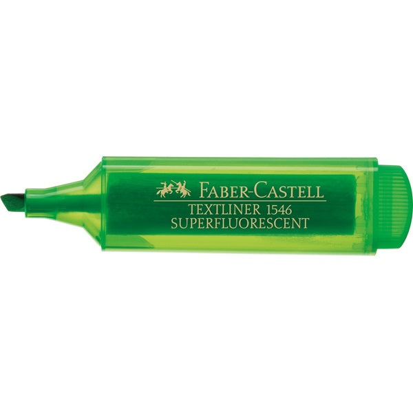 Faber-Castell Textmarker Grün – Keilspitze, 1–5 mm, nachfüllbar