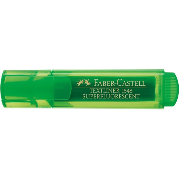 Faber-Castell Textmarker Grün – Keilspitze, 1–5 mm, nachfüllbar