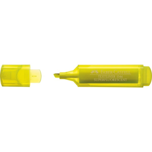 Faber-Castell Textmarker Gelb – Keilspitze, 1–5 mm, nachfüllbar
