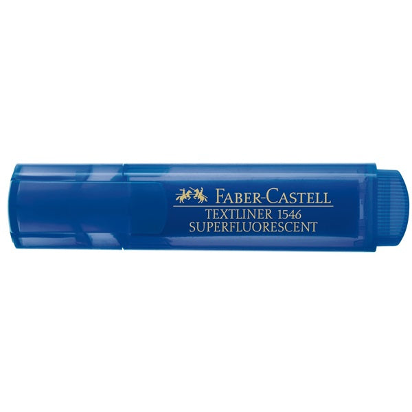 Faber-Castell Blauer Textmarker – Keilspitze, 1–5 mm, nachfüllbar