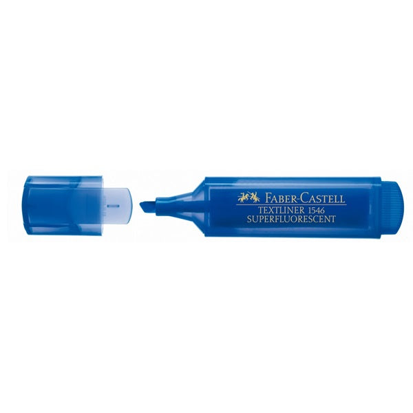 Faber-Castell Blauer Textmarker – Keilspitze, 1–5 mm, nachfüllbar