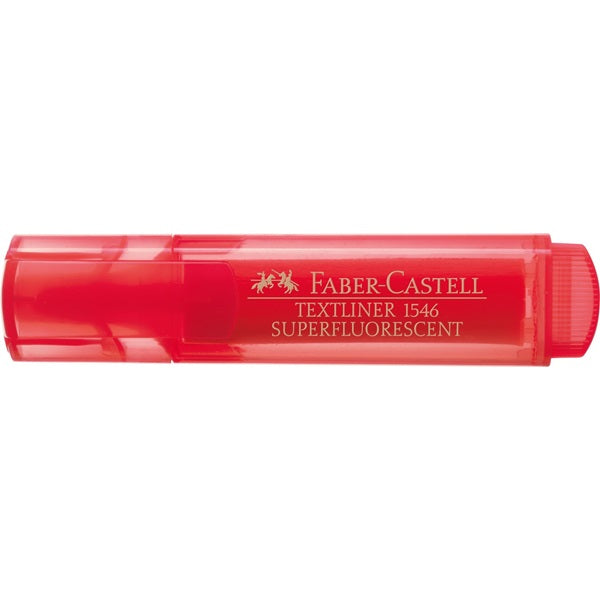 Faber-Castell Textmarker Rot – Keilspitze, 1–5 mm, Nachfüllbar