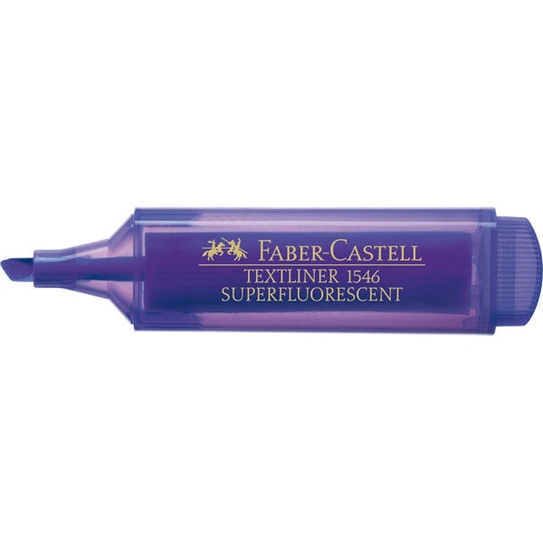Faber-Castell Textmarker Violett – Keilspitze, 1–5 mm, nachfüllbar