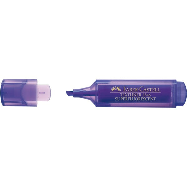 Faber-Castell Textmarker Violett – Keilspitze, 1–5 mm, nachfüllbar