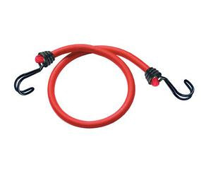 MASTER LOCK Masterlock – Gummi-Spannseil, 0,6 m, Ø 8 mm, Zurrkraft 40 kg, 2 Stk., Rot, umgekehrte Doppelhaken – für Auto