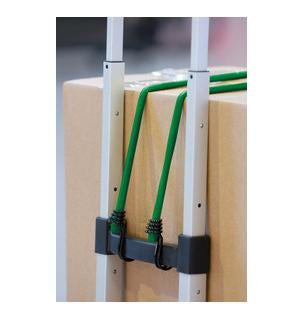 MASTER LOCK Masterlock – Gummi-Spannseil Ø 8 mm × 0,8 m, Gummi, grün, mit umgekehrten Doppelhaken, 2 Stk.