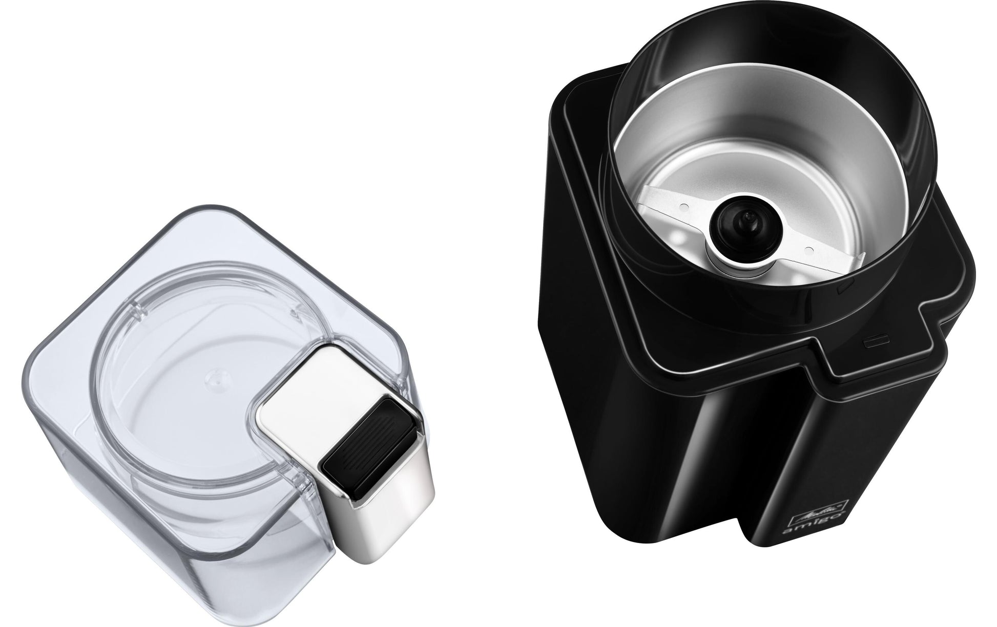 Melitta Kaffeemühle Amigo – 60 g, Schlagmesser, 170 W – schwarz/edelstahl