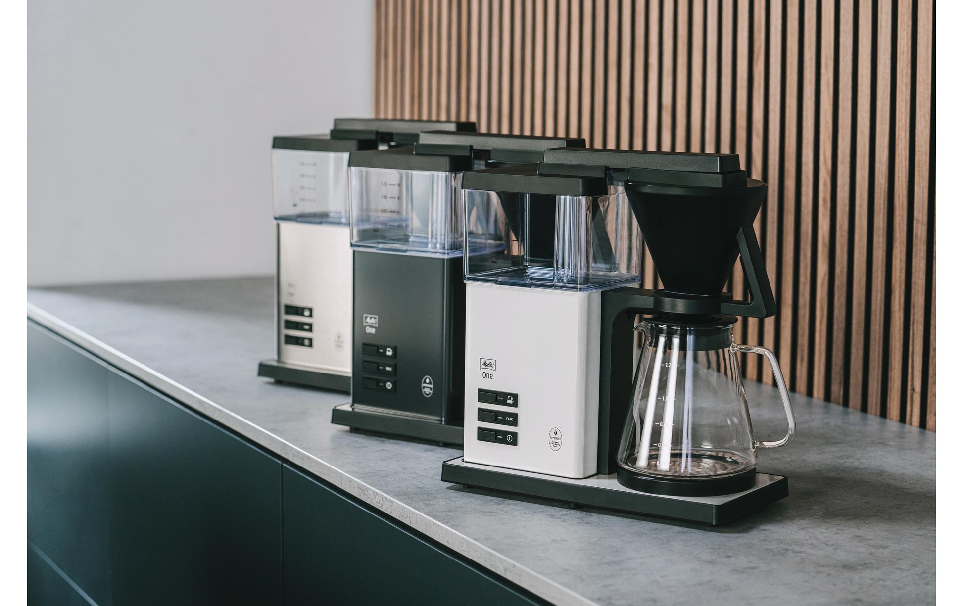 Melitta One Filterkaffeemaschine – 12 Tassen, 1,25 l, Weiss