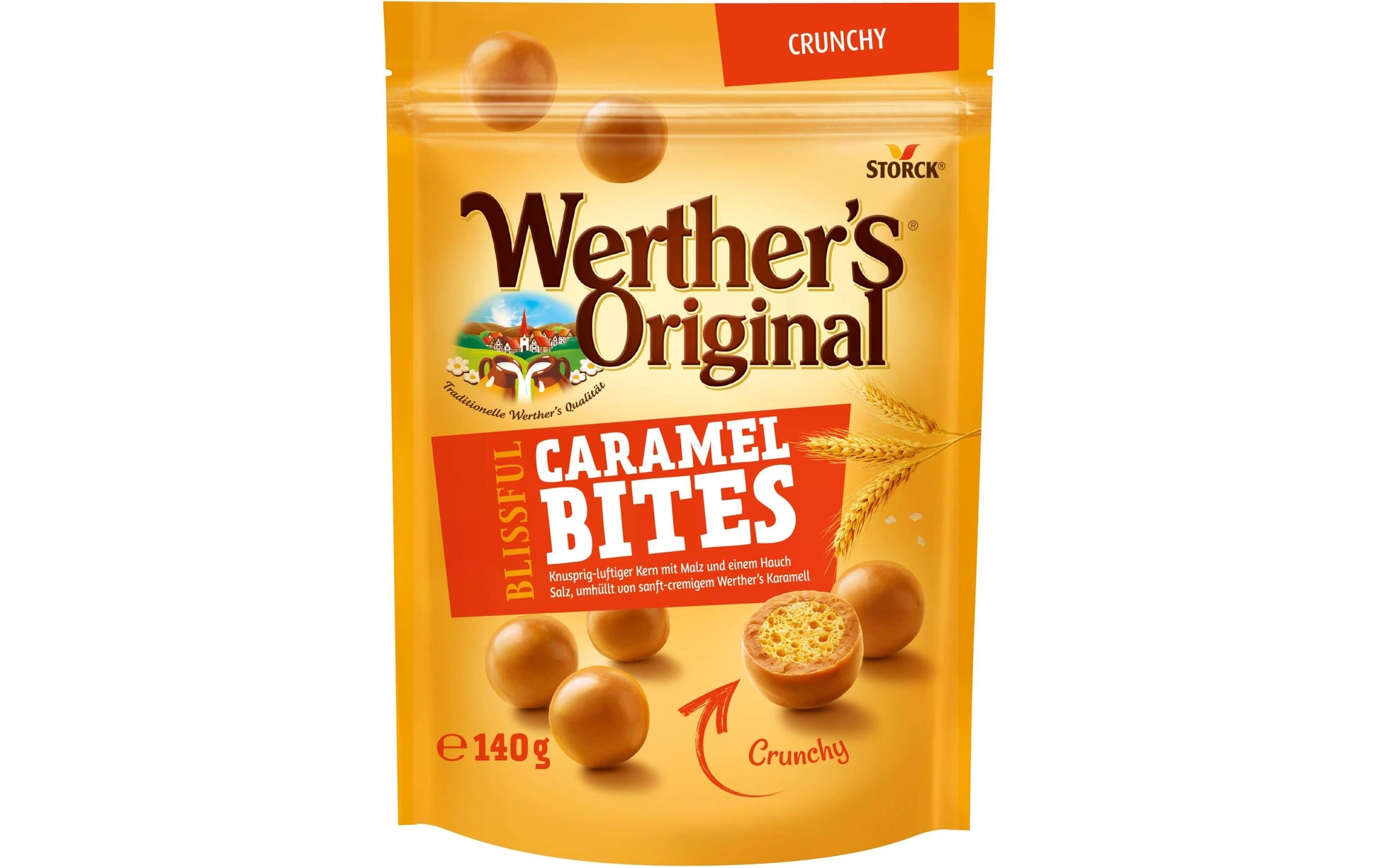 Storck Werther’s Caramel Bites – Knusprig – 140 g